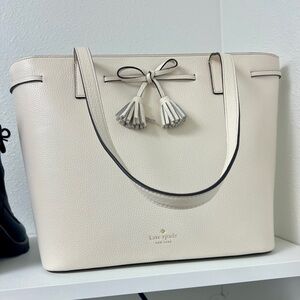 Kate Spade Cream Hayes Medium Tote Bag